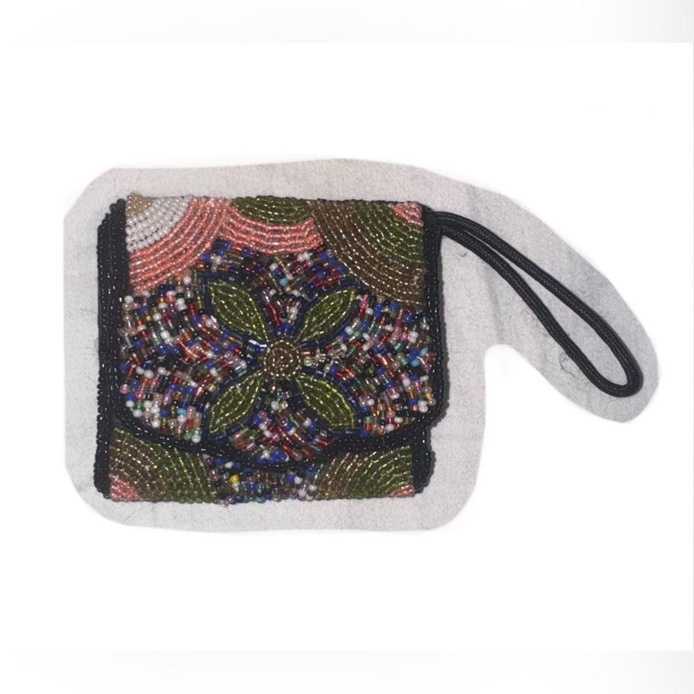 Vintage Beaded Mini Clutch Purse